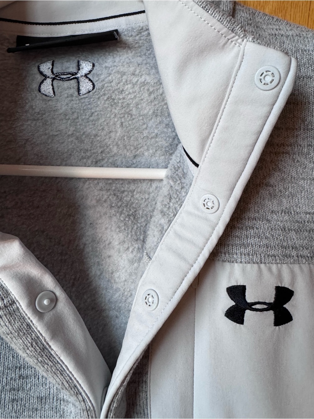 Under Armour Sweater Fleece 1/4 Snap Pullover Jacket Men’s Size XL - Picture 5 of 8
